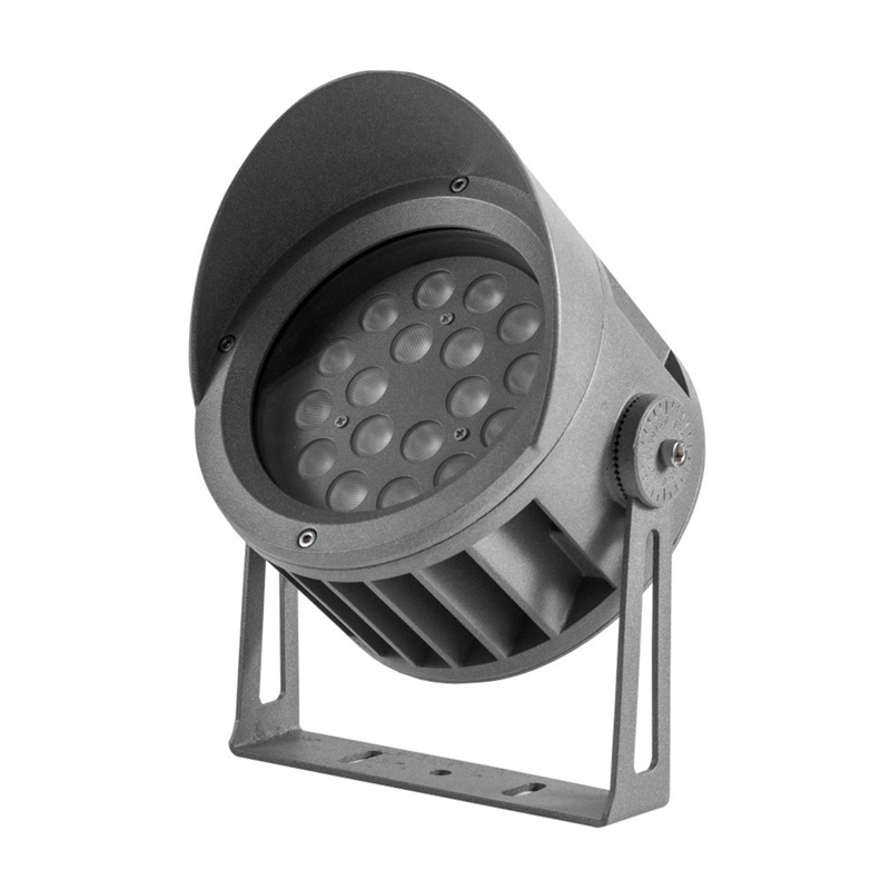 3-100W 新款U型支架+遮光罩户外投光灯外壳套件
