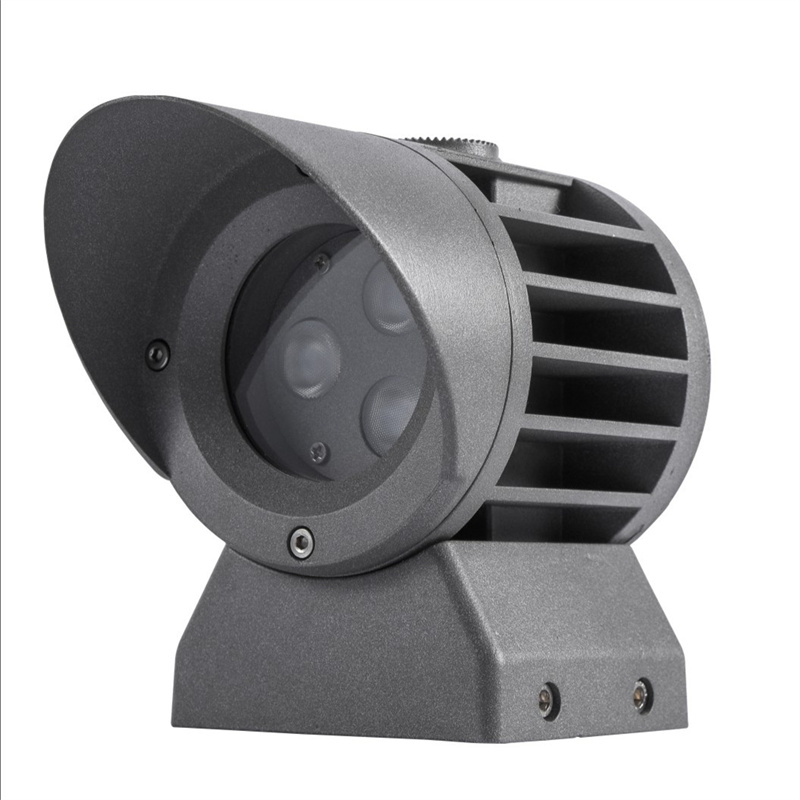 3-100W 新款壁灯支架+遮光罩户外投光灯外壳套件 02